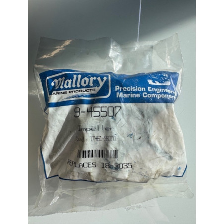 Impeller Mallory 9-45507 – Suzuki 17461-93J00 – Remplace 18-3035