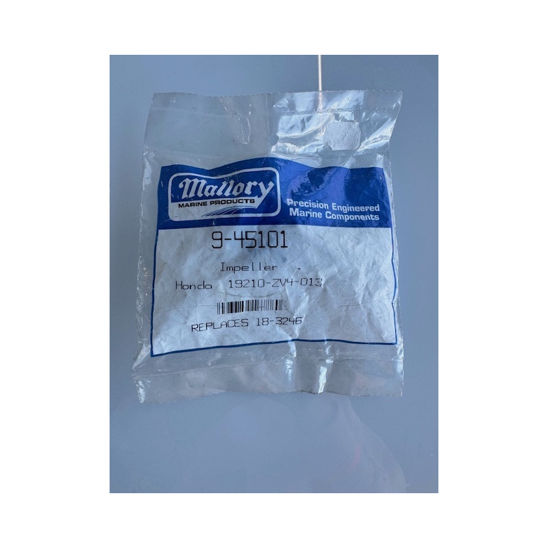 Impeller Mallory 9-45101 – Honda 19210-ZV4-013 – Remplace 18-3246