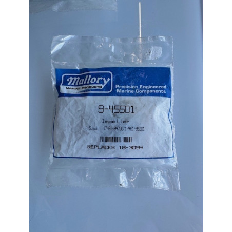 Impeller Mallory 9-45501 – Suzuki 17461-97J00 / 17461-95201 – Remplace 18-3094