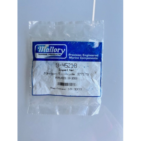 Impeller Mallory 9-45218 – Johnson / Evinrude 377178 – Remplace 18-3003
