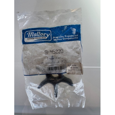 Impeller Mallory 9-45220 – OMC / Johnson / Evinrude 383729 – Remplace 18-3044