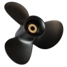 Hélice Quicksilver Black Diamond QA2270R aluminium 9 1/4 x 10 RH Suzuki 9.9-15 CV