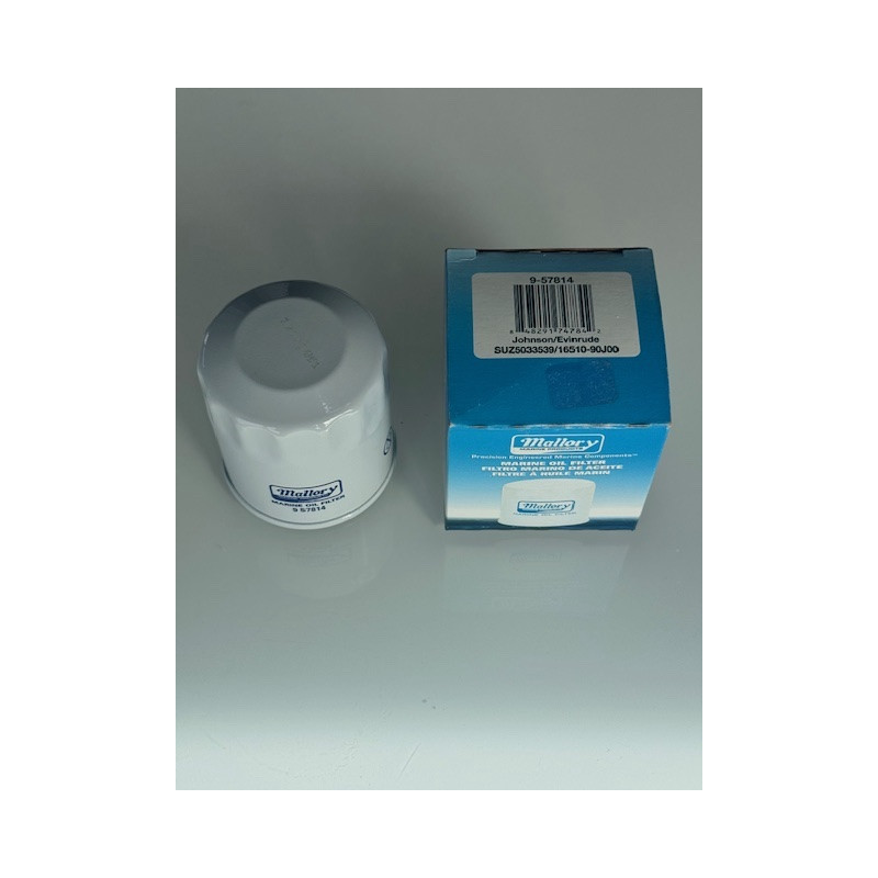 Filtre à huile Mallory 9-57814 Suzuki 16510-90J00 Johnson SUZ5033539