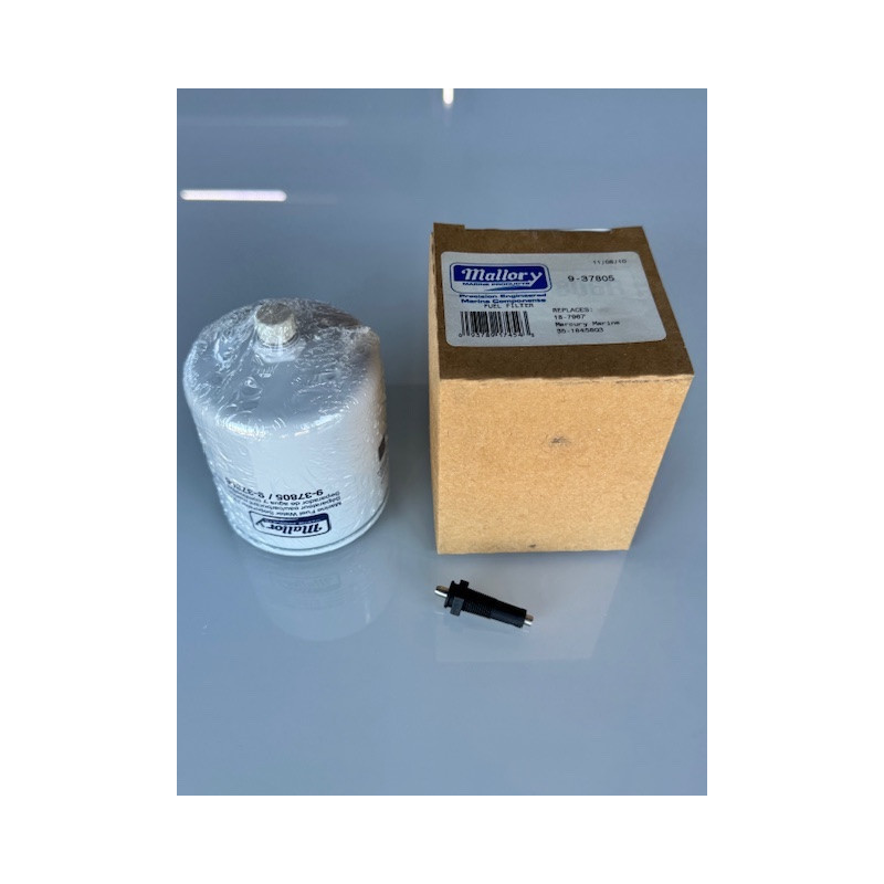 Filtre à carburant Mallory 9-37805 Mercury 35-18458S remplace Sierra 18-7947