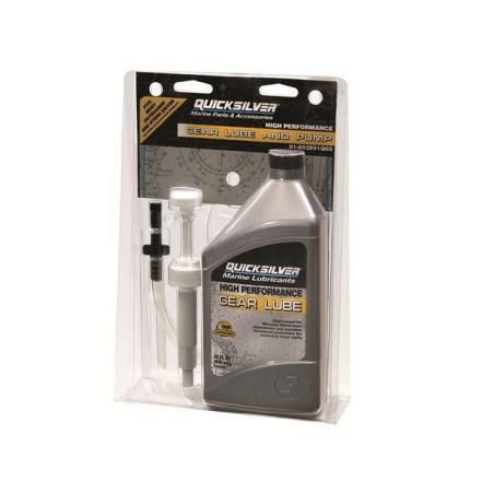 Kit huile d’embase Quicksilver 8M0219576 avec pompe – Gear Lube